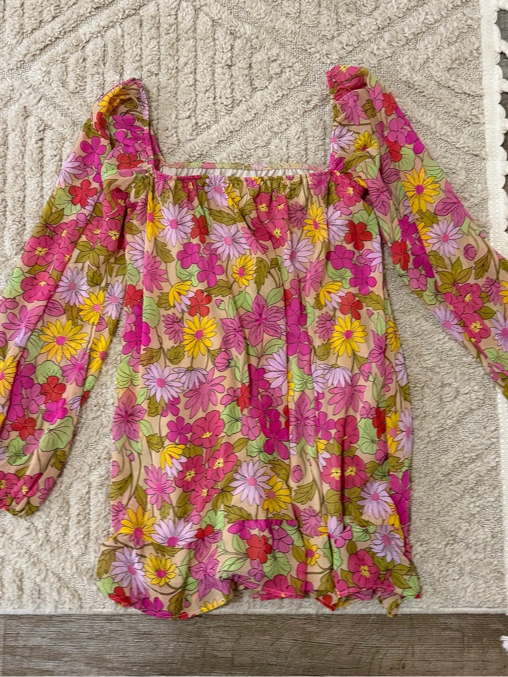 Show Me Your MuMu Pink Multi Floral Mini Dress